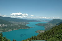 lac d' Annecy depuis le col de la Forclaz