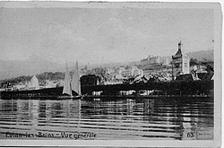 Barge devant Evian