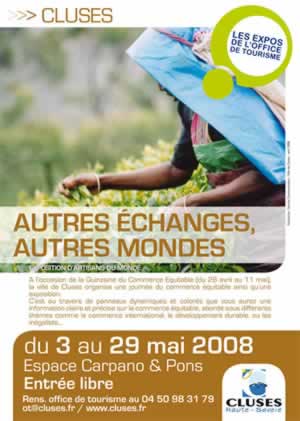 Exposition Marché équitable à Cluses