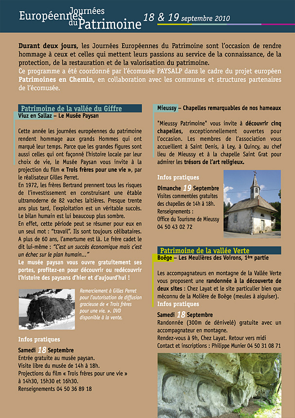 journées européennes du patrimoine