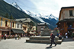 Place Balmat à Chamonix, Haute-Savoie