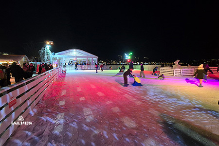 Annecy, patinoire de Noël.