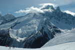 photo ski au Brévent à Chamonix mont blanc