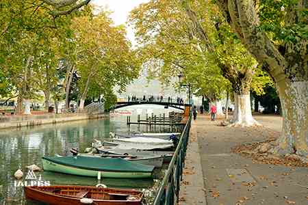 Canal et pont des amours, Annecy
