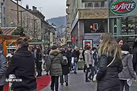 Rue commerçante Annecy