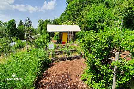 Cabane du jardinier au Jardin des Cimes